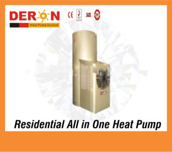 China new residential air source all in one heat pump water heater with Enamel tank for hot water floor heating CE,Sai Global