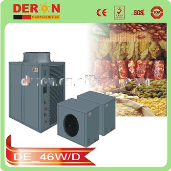 37kw deron air water heat pump dryer guangzhou for industry