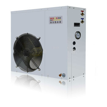 Deron air to water heat pump water heater, R410a or R417A, with electric heating element