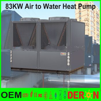 83KW Air source heat pump water heater, energy saving air water heating
