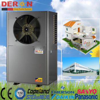 2016 New Deron home & commerical use air to water heat pump for heating and cooling, inverter version