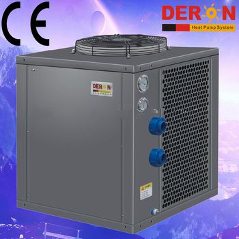 High effecient greenhouse use heat pump air water for climate control in agricultural field