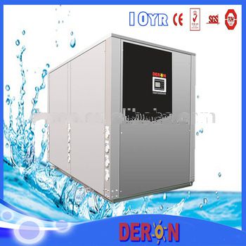 2016 New large capacity home & commercial use central heating water to water heat pump, 220V/ 380V