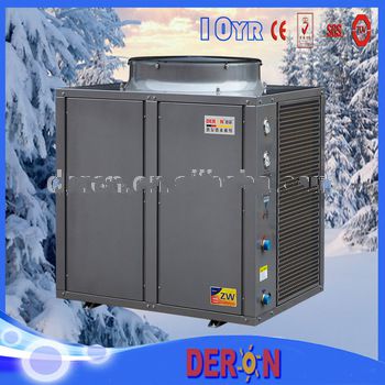 Large Monoblock commercial EVI heat pump water heater air to water for cold area -25 degree C(inverter, heating & cooling)