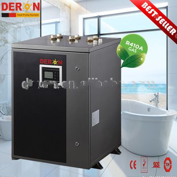 China Deron hot selling air/ water source heat pump and conditioing for hot water shower, floor heating & air cooled