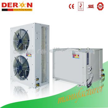 Evi water heater split air conditioner heat pump air to water china for cold area