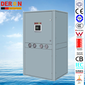 20 - 45KW Commmercial ground geo thermal heat pump air conditioner with hot water for bath and house heating & cooling