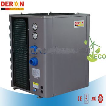 12KW 15KW air to water swimming pool heat pump sauna Spa heater with Titanium heating exchager for water to + - 35 degree C