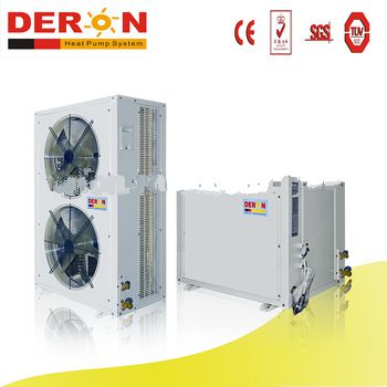 EVI split air source heat pump for heating and cooling system equipment