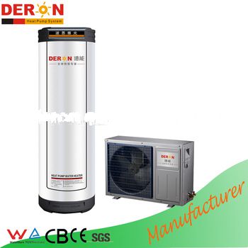 Quality certified DERON household monoblock air source heat pump water heater with home heating