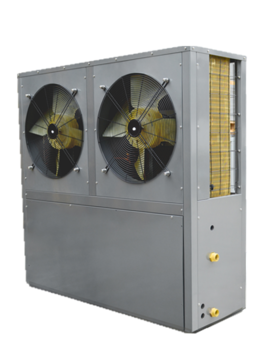 Horizontal air source heat pump water heater for house heating
