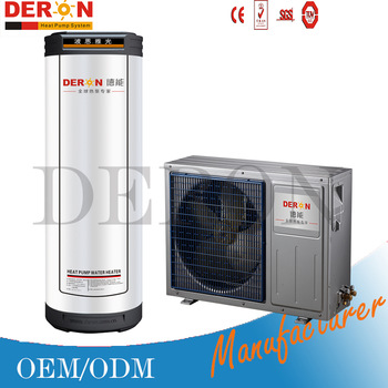 China deron air source split mini heat pump water heater for house hot water