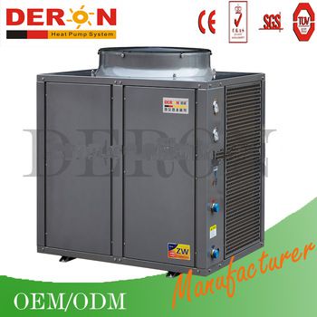 Guangzhou 26kw air source high temperature heat pump for floor heating CE