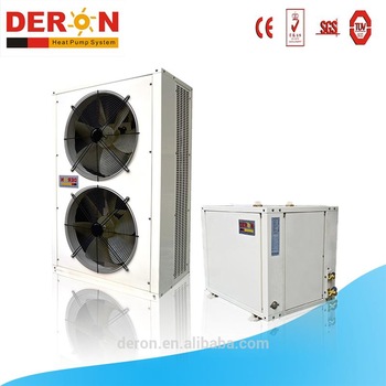 Guangzhou deron EVI split heat pump air source low temperauter water heat er