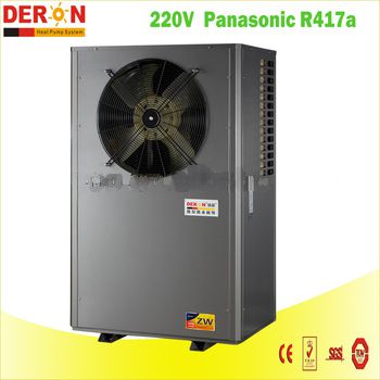 2016 Deron high quality CE certified small air to hot water heat pump with conditioner cooling function 8kw/h for Asia market