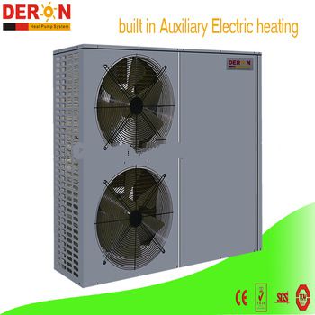 2017 New Deron high efficiency CE certified air source water heater with wilo pump and auxiliary electric heating (R410, Daikin)