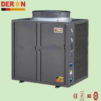 380V 50Hz R417a Copeland air to hot water heat pump 30KW/h with tube heat exchanger(Deron brand)
