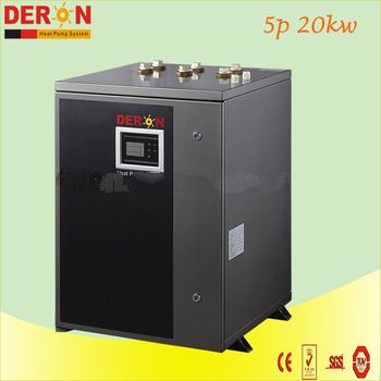 Water source to hot water heat pump heating only with sanyo R407c compressor 20kw for France (DERON)