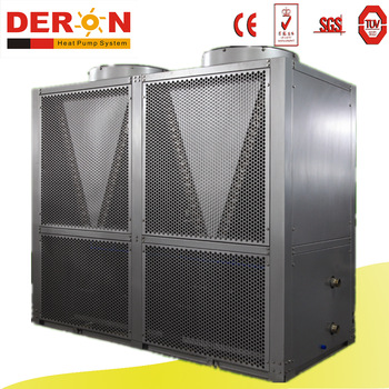 Deron high temperature water heater air source heat pump 54kw hot water up to 80 degree