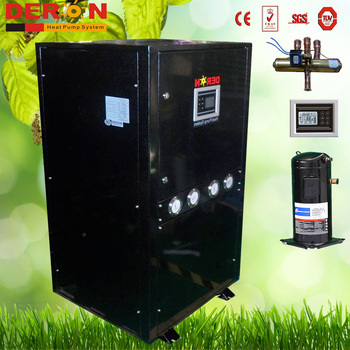 Deron high capacity Water to water solar Heat Pumps (close Loop) with 40kw Daikin compressor