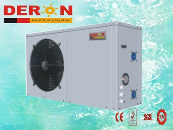 Deron swimming pool heat pump 7.5kw of low cost to heating water 28degree