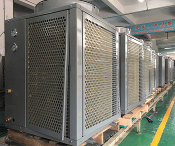 Electric small air source heat pump tankless water heater for home heating or cooler cooling, household & commercial type