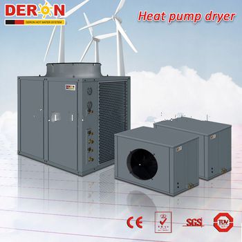 Deron new heat pump dryer/air-air heat pump heater high temperature 75C 28kw(for seafood fruit, spice, herbal tobacco etc)