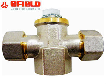 Plumbing tee brass fitting