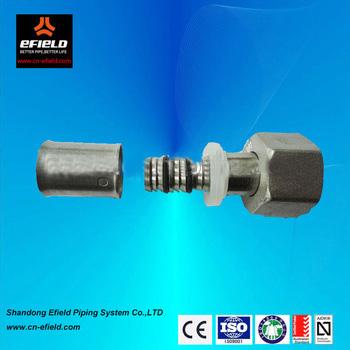 AENOR certificate brass female swivel fitting for PEXALPEX PIPE