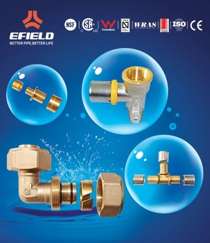 Water pex pipe CW 617 compression brass fitting