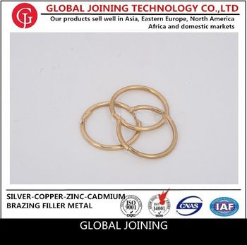 High silver brazing alloys ring welding ring