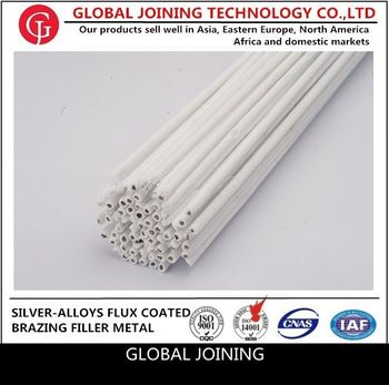 silver-alloy flux coated brazing filler mental