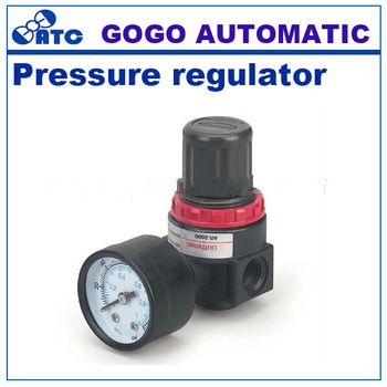 Air pressure regulator with gauge