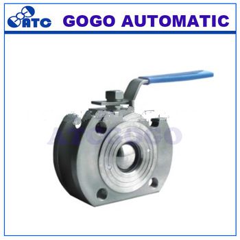 High quality 1-pc wafer flanged ball valve / dn15-dn150 ball type valve