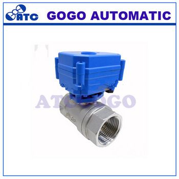 motorized ball valve DC3-6V 12v AC/DC9-24V AC220V cwx-15n electric ball stainless steel valve