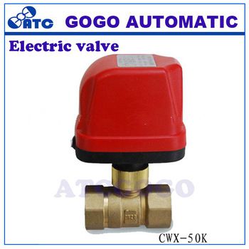CWX-50K DN20-32 G3/4’’-1-1/2’’ BSP 220V motorized 2 Way ball valve