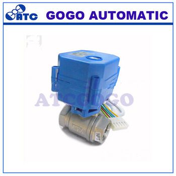 CWX15Q/N NPT/BSP 1/2”-1” 2 way motorized ball valve stainless steel