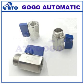 2 way High quality stainless steel mini dn8 1/4” ball valve