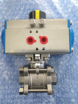 High quality 3-pc ball valve dn8 1/4 inch / pneumatic actuator ball valve