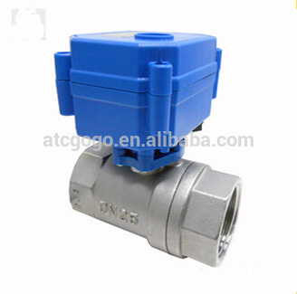 CWX15Q/N series of water control system bsp/npt 1/2”-1” stainless steel & brass motorized ball valves / electric valve 5v