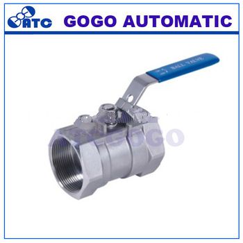 BSP , BSPT, DIN 2999 , NPT threaded stainless ball valve /1pc ball valve