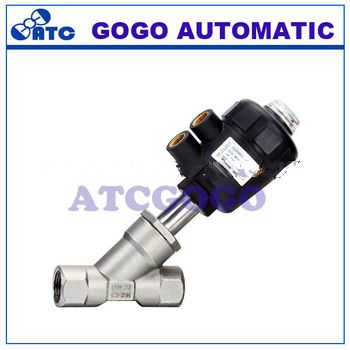 2/2-way double acting pneumatic operated angle-seat valves