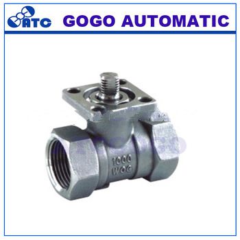 1-pc ball valve with mounting pad g3/8”-2” 1000wog ball valve
