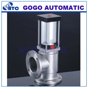 series Angle Seat Valve, stainless steel flange type angle valve drain