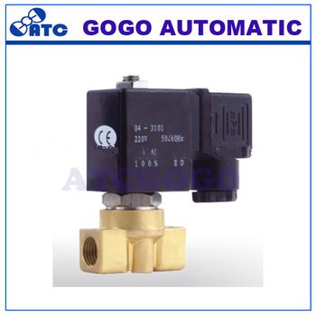 Dental machine solenoid valve , 2/2 way N.C female 1/8”,1/4” low pressure valve