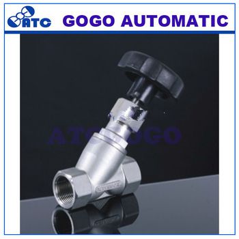 Y- type manual angle seat valve ,stainless steel 316 angle seat valve