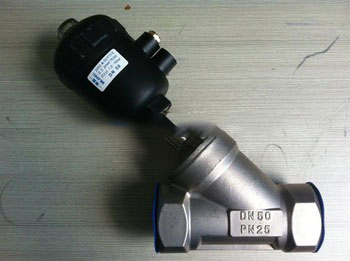 High quality 2 Way threaded angle seat valve / sanitary angle seat valve