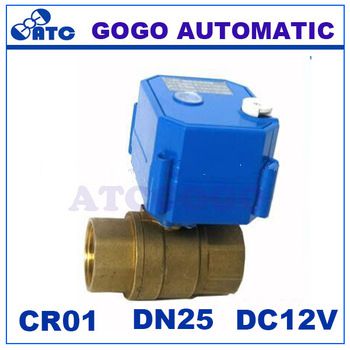 2 way electric ball valve with manual override 12vdc 1” motorized valve