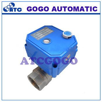 stainless steel & brass motorized motor ball valve with manual override 2.5Nm torque electric actuator valve