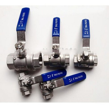 2 pc stainless steel female threaded ball valve /dn20 valve 3/4 inch